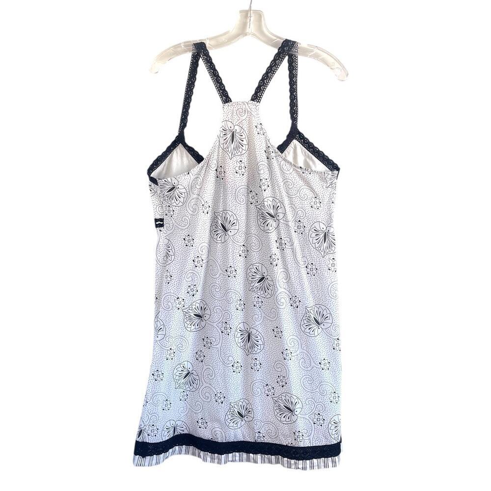 PJ Salvage Sz XL Lace Pleated Nightie Slip White Cotton Dainty Romantic Festival - Picture 2 of 9